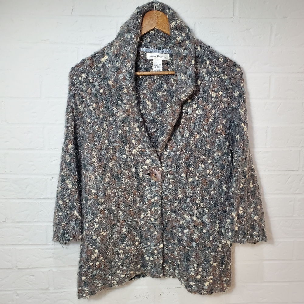 Susan Bristal Chunky marbled Blend Sweater Large